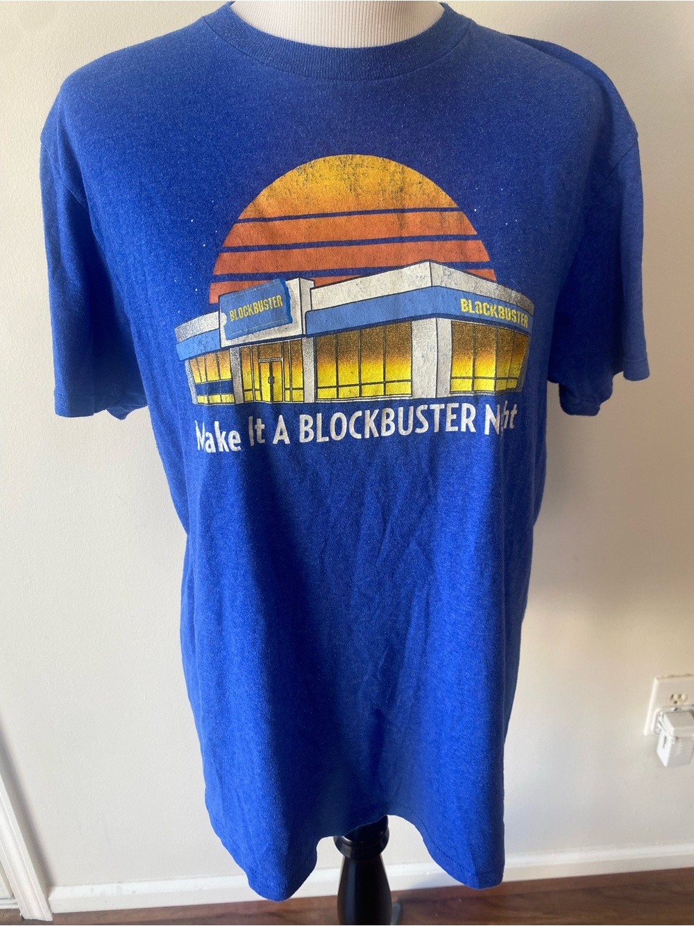 Make It A Blockbuster Night Blue Graphic Tee